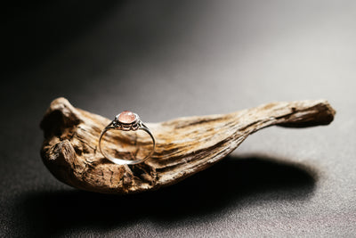 Erdbeerquarz Silberring - Rosa Edelstein Schmuck